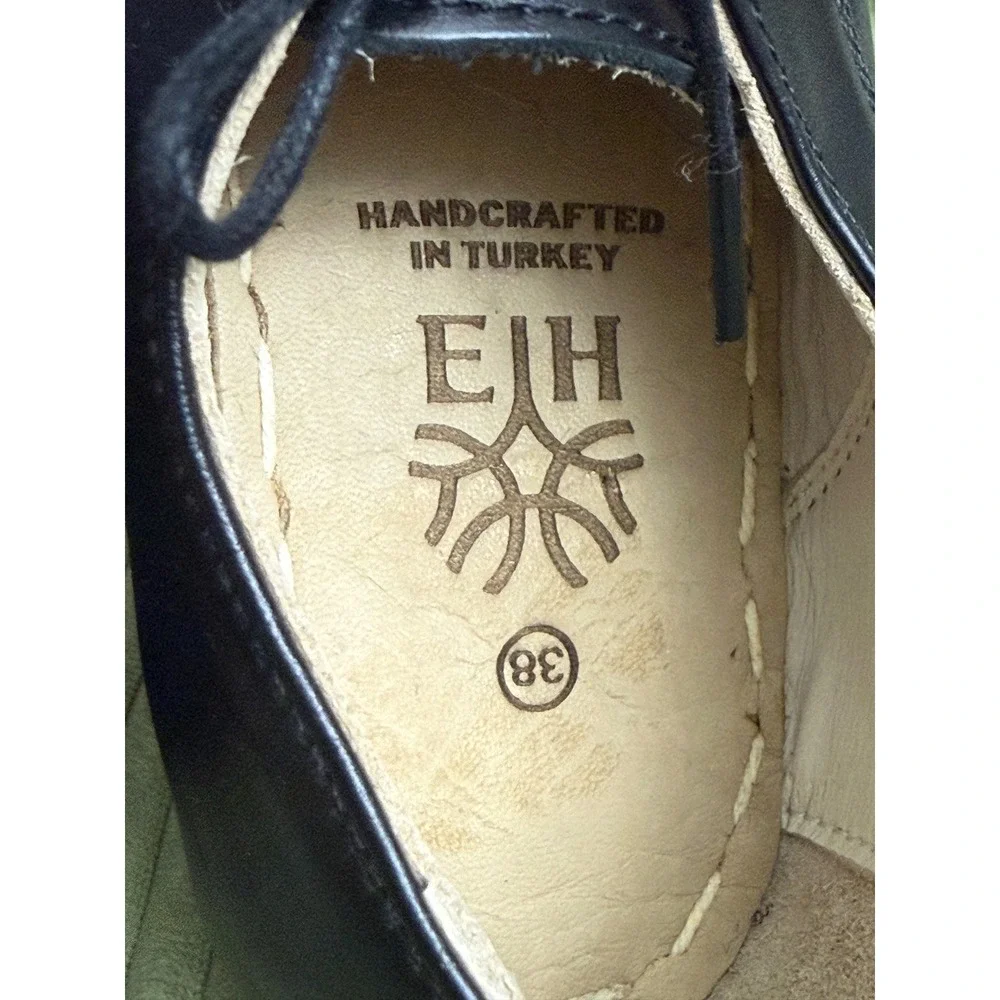 Earthing Harmony Handcrafted Turkey Leather Barefoot Oxford Shoes Wide Toe W38